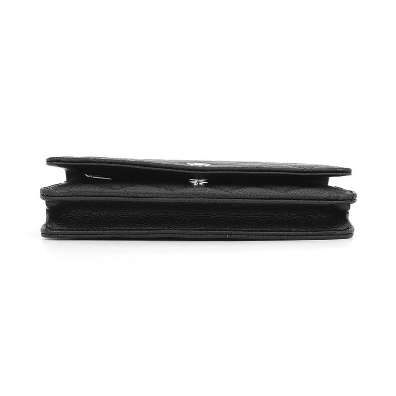 シャネル チェーンウォレット マトラッセ ココマーク キャビアスキン AP4241 CHANEL 財布 黒