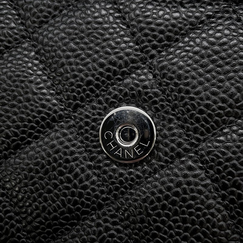シャネル チェーンウォレット マトラッセ ココマーク キャビアスキン AP4241 CHANEL 財布 黒