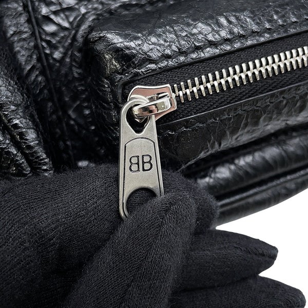 バレンシアガ ボディバッグ スーパービジー ベルトバッグ レザー 703143 BALENCIAGA 黒