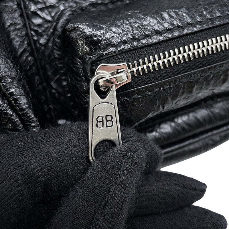 バレンシアガ ボディバッグ スーパービジー ベルトバッグ レザー 703143 BALENCIAGA 黒