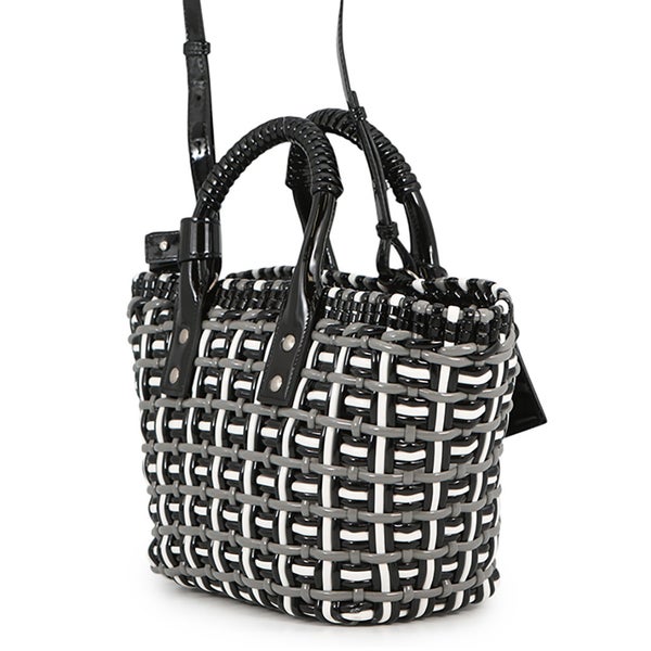 バレンシアガ ハンドバッグ ビストロ バスケットバッグXS パテント 671342 BALENCIAGA 2wayショルダーバッグ 黒