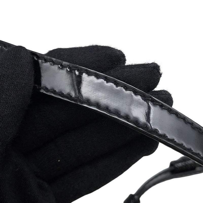 バレンシアガ ハンドバッグ ビストロ バスケットバッグXS パテント 671342 BALENCIAGA 2wayショルダーバッグ 黒