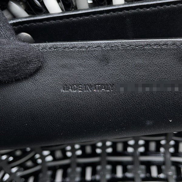 バレンシアガ ハンドバッグ ビストロ バスケットバッグXS パテント 671342 BALENCIAGA 2wayショルダーバッグ 黒