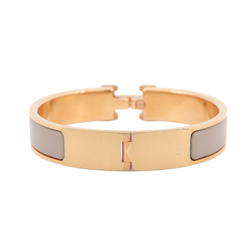エルメス ブレスレット クリックH クリッククラックPM グラッセ/ゴールド金具 HERMES アクセサリー
