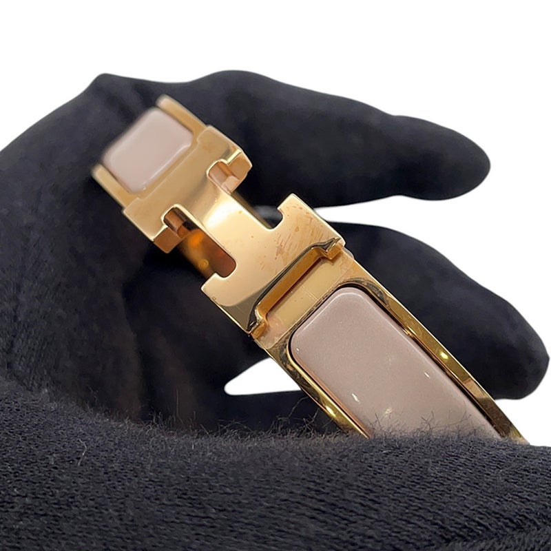 エルメス ブレスレット クリックH クリッククラックPM グラッセ/ゴールド金具 HERMES アクセサリー