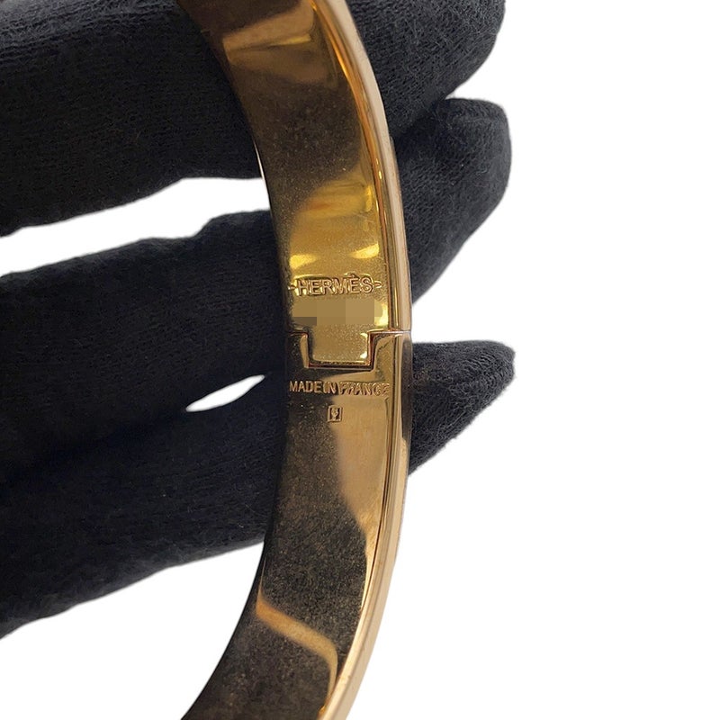 エルメス ブレスレット クリックH クリッククラックPM グラッセ/ゴールド金具 HERMES アクセサリー