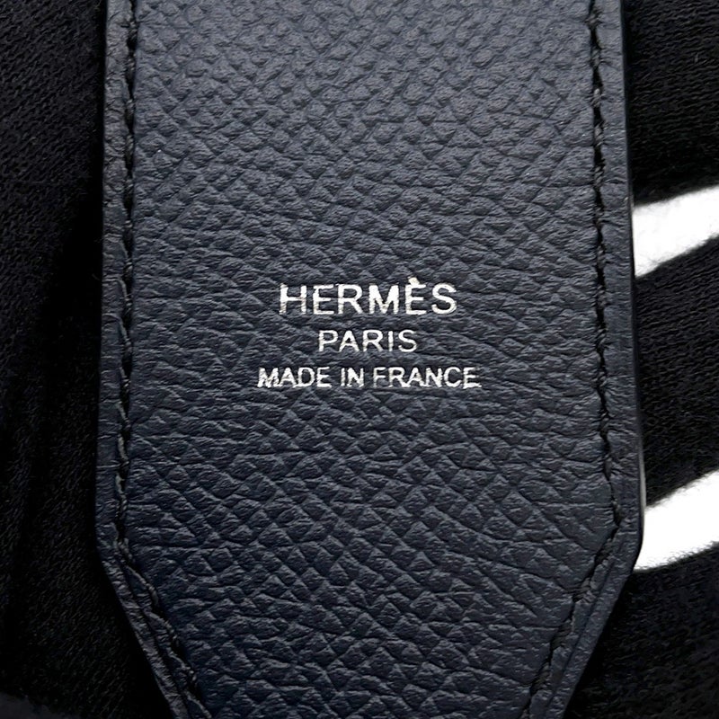 エルメス ショルダーストラップ バンドリエール トレサージュ ドゥ キュイール ブルー/オレンジ/ブラック/シルバー金具 エプソン A刻印