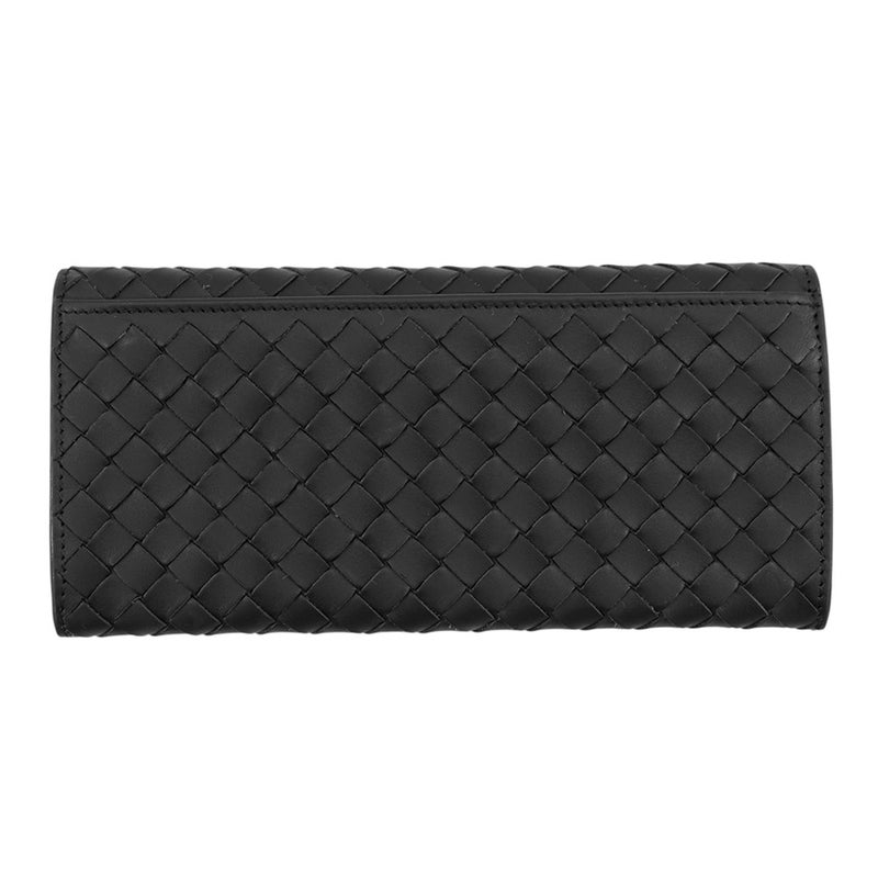 ボッテガヴェネタ 長財布 イントレチャート レザー 120697 BOTTEGA VENETA 黒