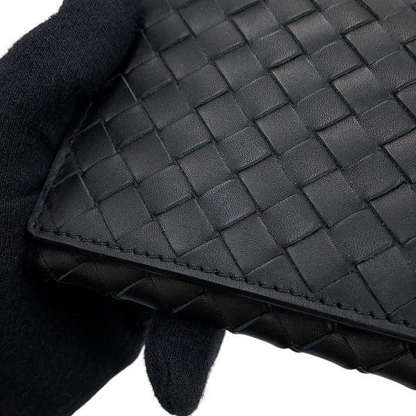 ボッテガヴェネタ 長財布 イントレチャート レザー 120697 BOTTEGA VENETA 黒