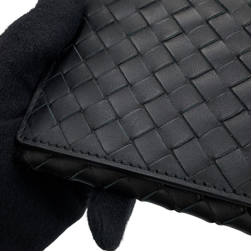 ボッテガヴェネタ 長財布 イントレチャート レザー 120697 BOTTEGA VENETA 黒