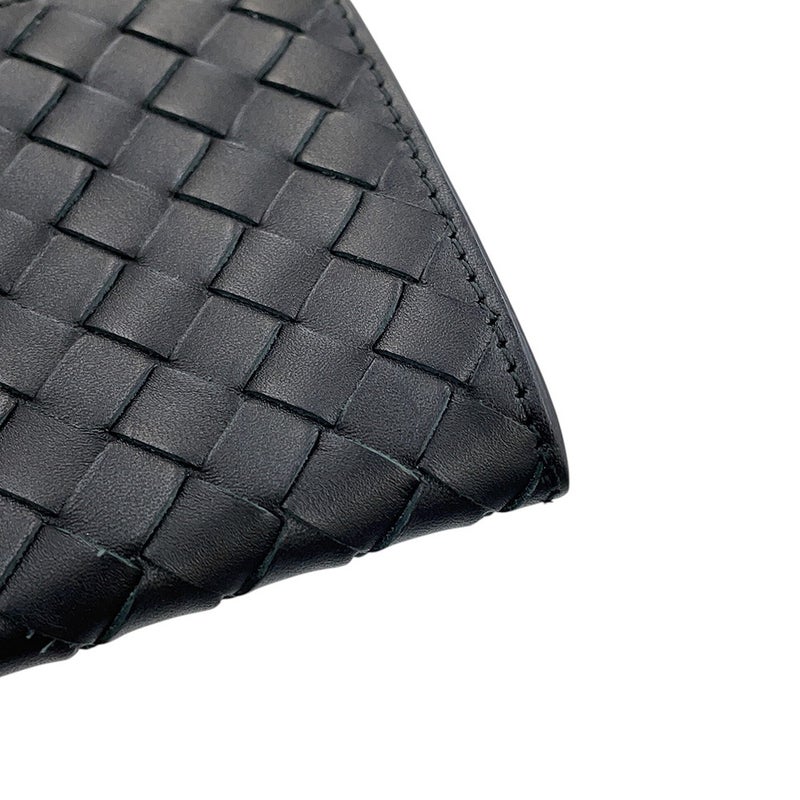 ボッテガヴェネタ 長財布 イントレチャート レザー 120697 BOTTEGA VENETA 黒