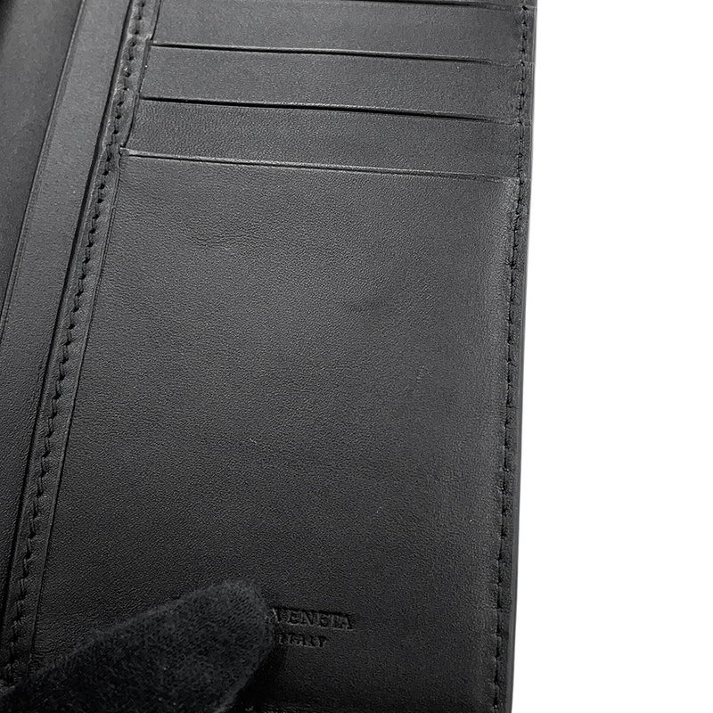 ボッテガヴェネタ 長財布 イントレチャート レザー 120697 BOTTEGA VENETA 黒