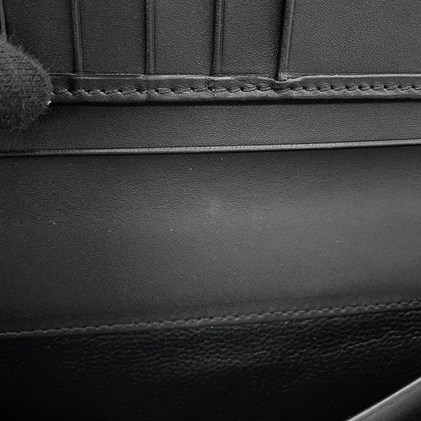 ボッテガヴェネタ 長財布 イントレチャート レザー 120697 BOTTEGA VENETA 黒