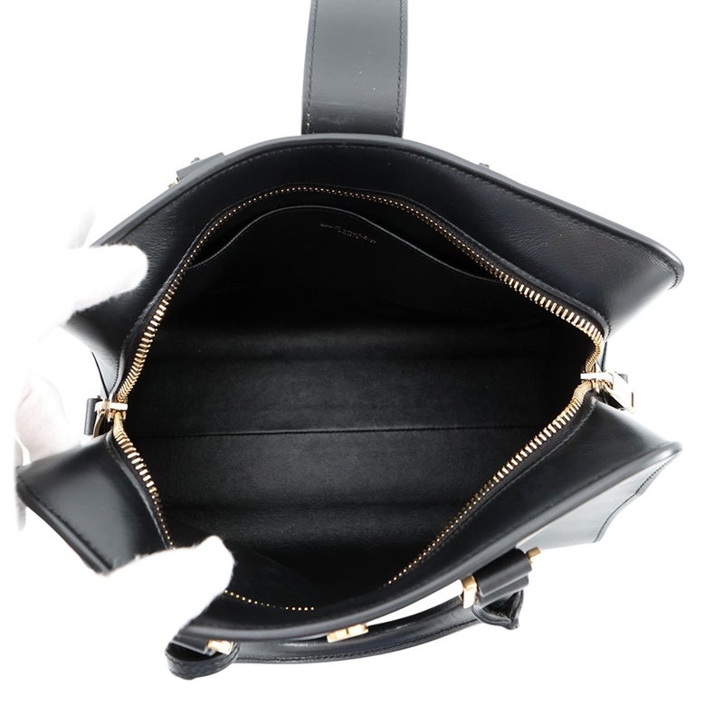 サンローランパリ ハンドバッグ ベイビーカバス レザー 568853 SAINT LAURENT PARIS 2way 黒