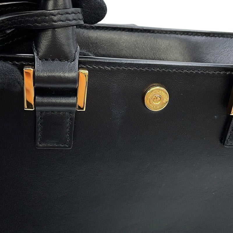 サンローランパリ ハンドバッグ ベイビーカバス レザー 568853 SAINT LAURENT PARIS 2way 黒