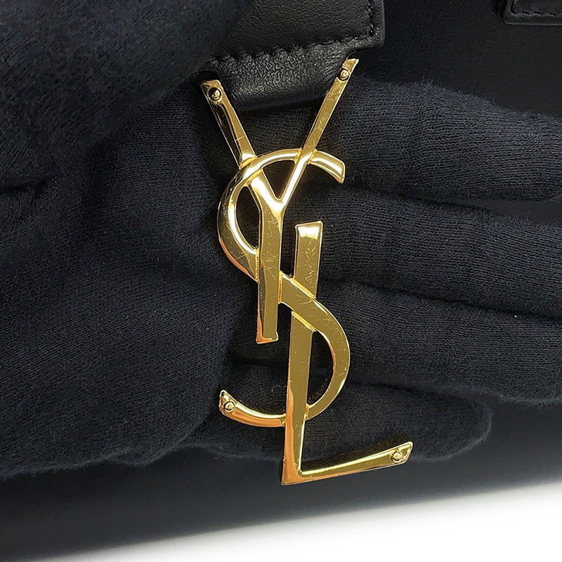 サンローランパリ ハンドバッグ ベイビーカバス レザー 568853 SAINT LAURENT PARIS 2way 黒