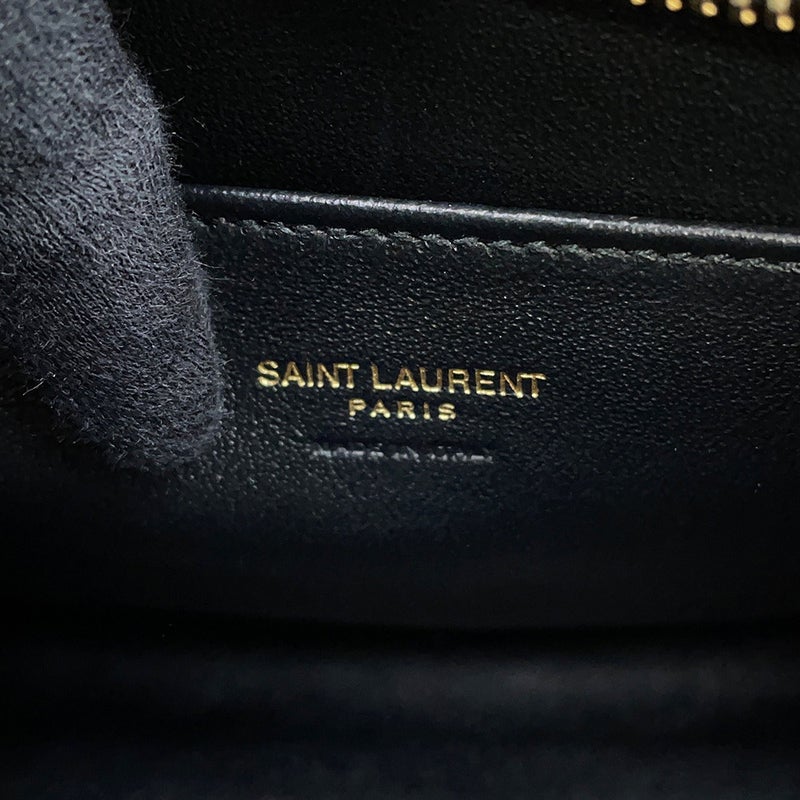 サンローランパリ ハンドバッグ ベイビーカバス レザー 568853 SAINT LAURENT PARIS 2way 黒