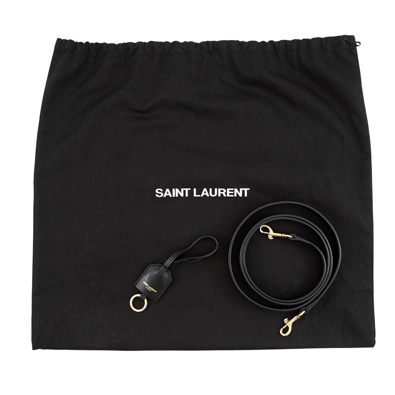 サンローランパリ ハンドバッグ ベイビーカバス レザー 568853 SAINT LAURENT PARIS 2way 黒