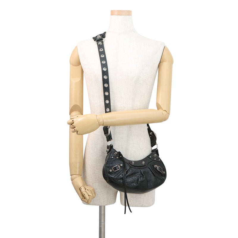 バレンシアガ ショルダーバッグ ル・カゴールXS レザー 671309 BALENCIAGA 黒