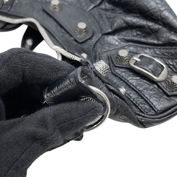 バレンシアガ ショルダーバッグ ル・カゴールXS レザー 671309 BALENCIAGA 黒