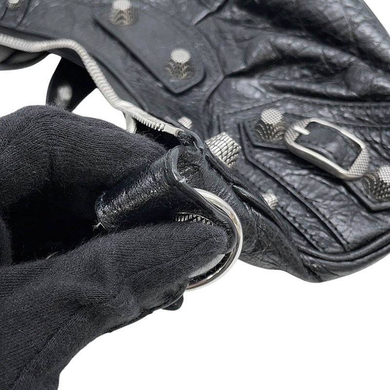 バレンシアガ ショルダーバッグ ル・カゴールXS レザー 671309 BALENCIAGA 黒