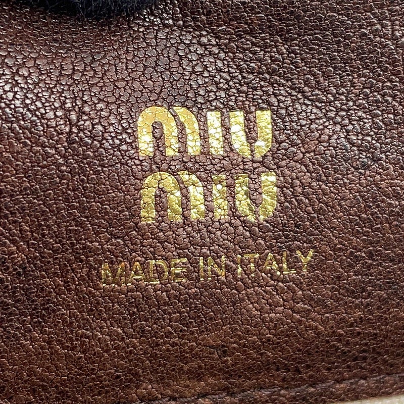 ミュウミュウ ショルダーバッグ ナッパレザー ミニバッグ  5NF460 Miu Miu バッグ