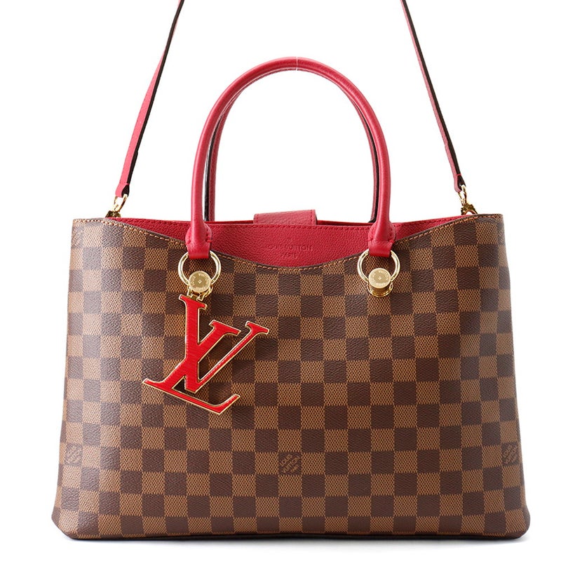 ルイヴィトン ハンドバッグ ダミエ・エベヌ LVリバーサイド N40052 LOUIS VUITTON 2wayショルダーバッグ