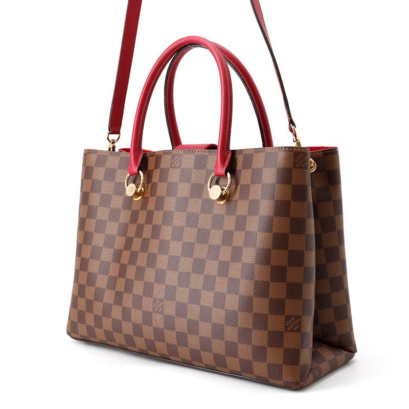 ルイヴィトン ハンドバッグ ダミエ・エベヌ LVリバーサイド N40052 LOUIS VUITTON 2wayショルダーバッグ