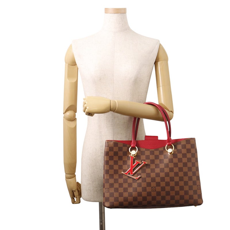 ルイヴィトン ハンドバッグ ダミエ・エベヌ LVリバーサイド N40052 LOUIS VUITTON 2wayショルダーバッグ