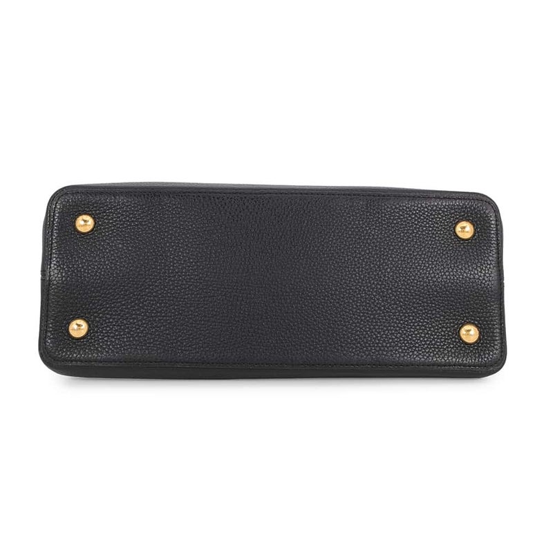 ルイヴィトン ハンドバッグ カプシーヌMM トリヨンレザー M48864 LOUIS VUITTON ヴィトン バッグ 黒