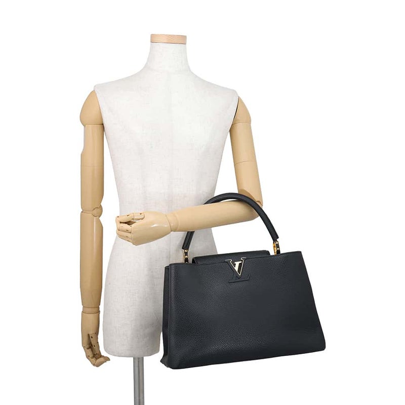 ルイヴィトン ハンドバッグ カプシーヌMM トリヨンレザー M48864 LOUIS VUITTON ヴィトン バッグ 黒