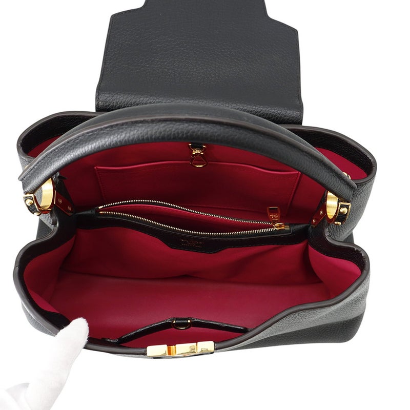 ルイヴィトン ハンドバッグ カプシーヌMM トリヨンレザー M48864 LOUIS VUITTON ヴィトン バッグ 黒
