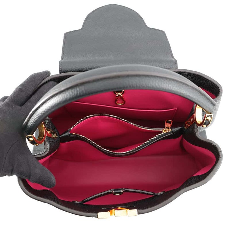 ルイヴィトン ハンドバッグ カプシーヌMM トリヨンレザー M48864 LOUIS VUITTON ヴィトン バッグ 黒