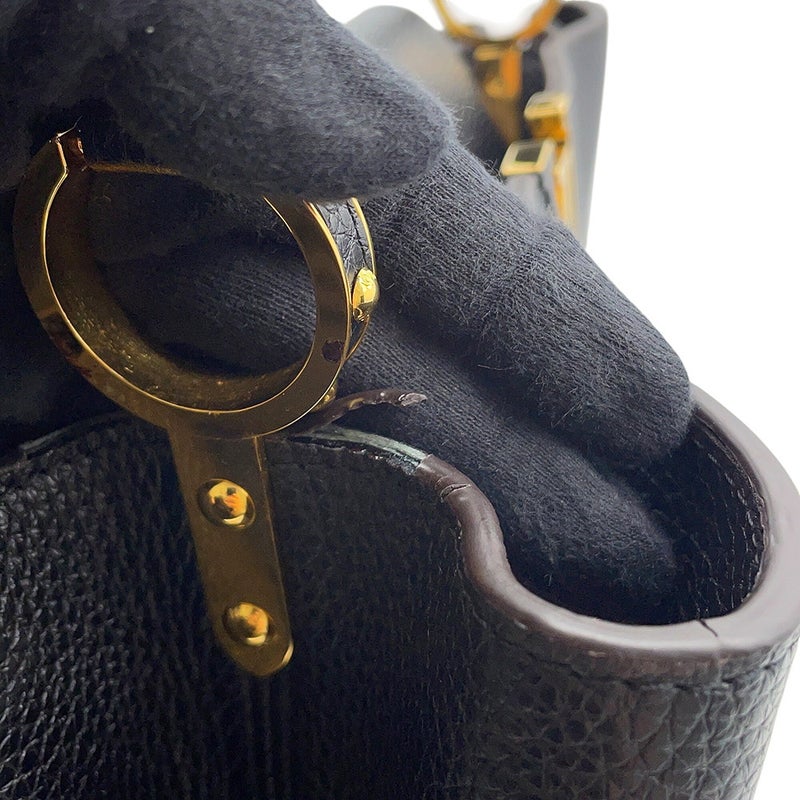 ルイヴィトン ハンドバッグ カプシーヌMM トリヨンレザー M48864 LOUIS VUITTON ヴィトン バッグ 黒