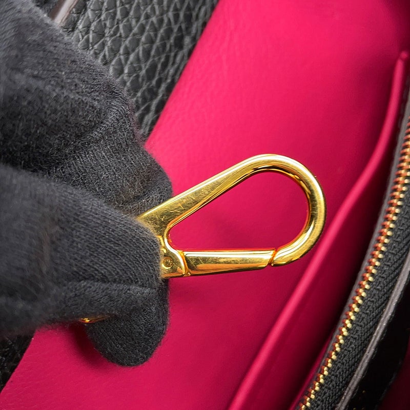 ルイヴィトン ハンドバッグ カプシーヌMM トリヨンレザー M48864 LOUIS VUITTON ヴィトン バッグ 黒