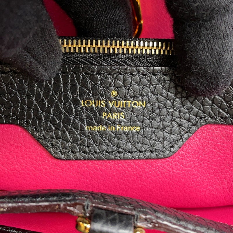 ルイヴィトン ハンドバッグ カプシーヌMM トリヨンレザー M48864 LOUIS VUITTON ヴィトン バッグ 黒