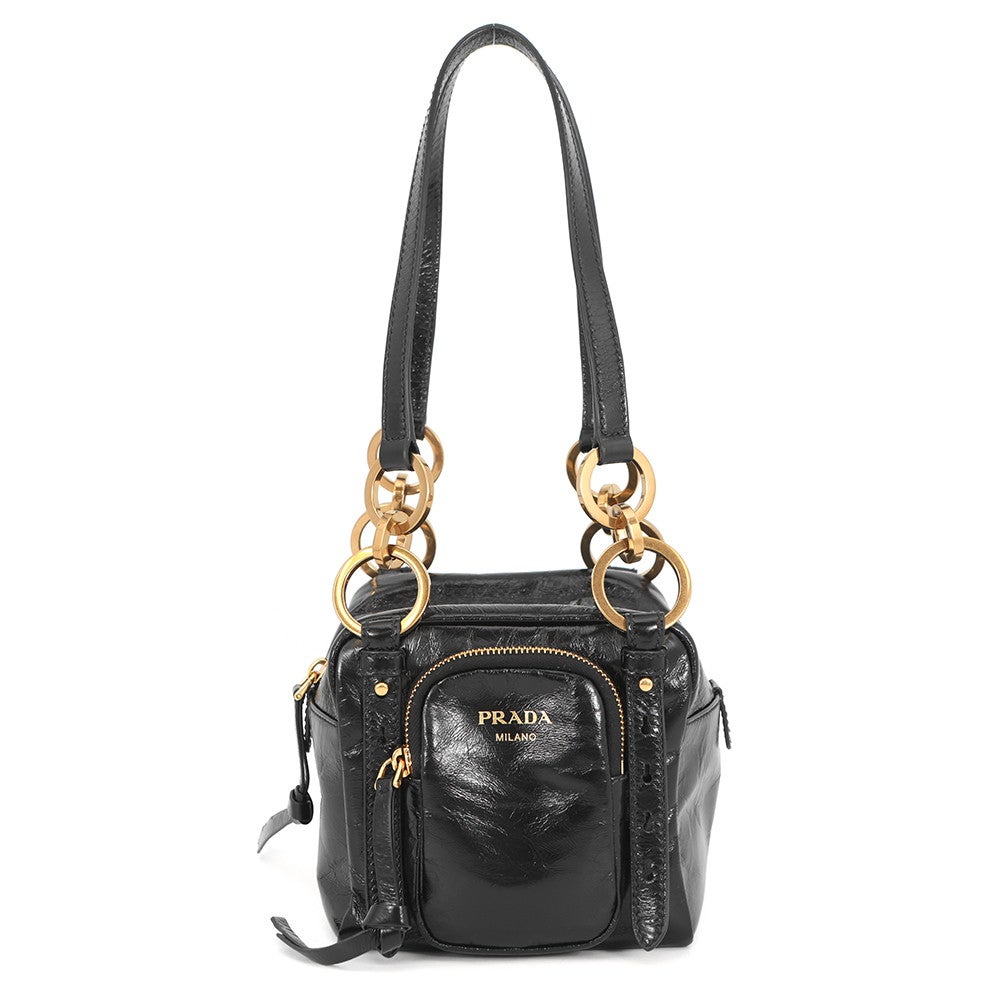 プラダ ハンドバッグ ダンクル トップハンドル ミニ 1BB137 PRADA