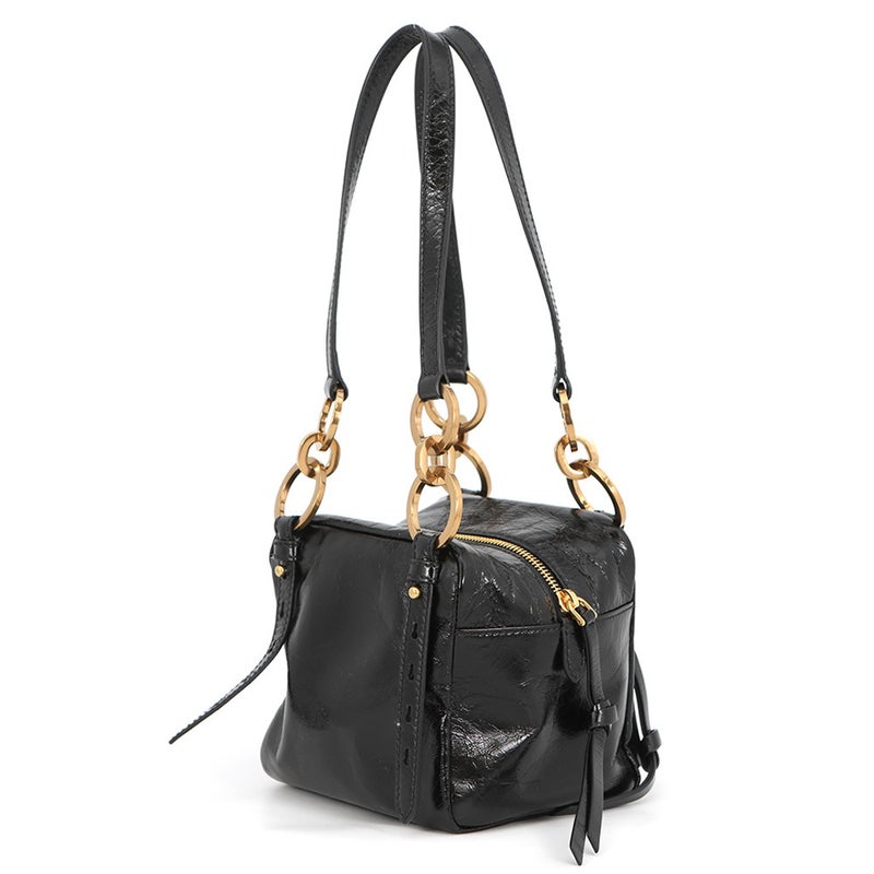 プラダ ハンドバッグ ダンクル トップハンドル ミニ 1BB137 PRADA バッグ ショルダーバッグ 黒