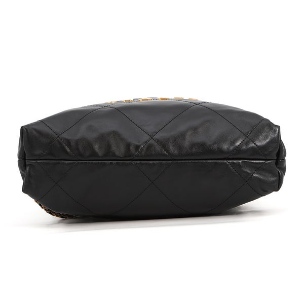 シャネル リュック シャネル22 バックパック スモール シャイニーカーフスキン AS3859 CHANEL バッグ 黒