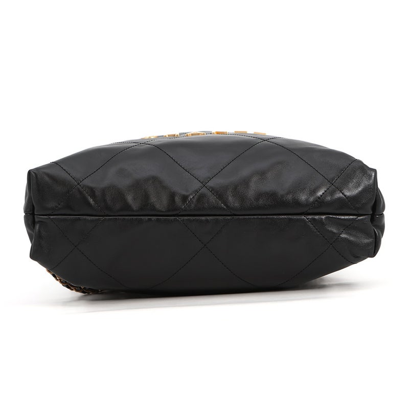 シャネル リュック シャネル22 バックパック スモール シャイニーカーフスキン AS3859 CHANEL バッグ 黒