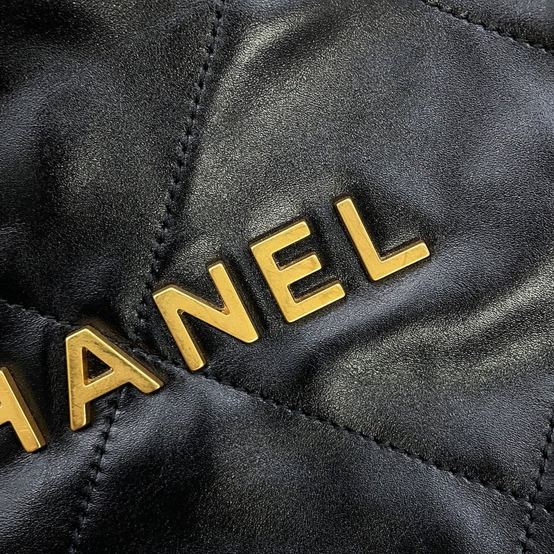 シャネル リュック シャネル22 バックパック スモール シャイニーカーフスキン AS3859 CHANEL バッグ 黒
