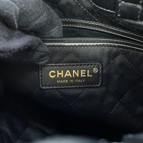 シャネル リュック シャネル22 バックパック スモール シャイニーカーフスキン AS3859 CHANEL バッグ 黒