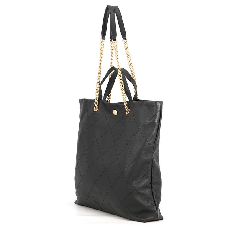 シャネル トートバッグ マトラッセ ココマーク マキシ ショッピングバッグ AS3128 CHANEL 2way 黒