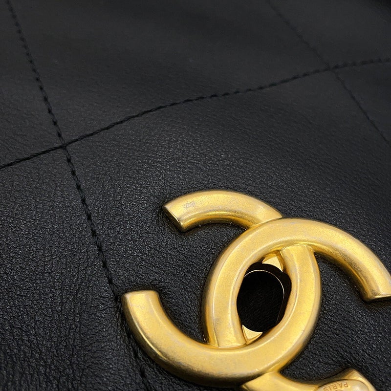 シャネル トートバッグ マトラッセ ココマーク マキシ ショッピングバッグ AS3128 CHANEL 2way 黒