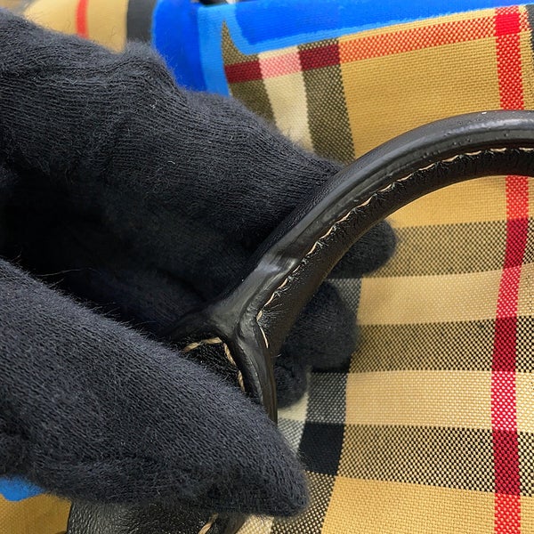 バーバリー リュック チェック柄 グラフィティ バックパック ナイロン レザー 4076962 BURBERRY