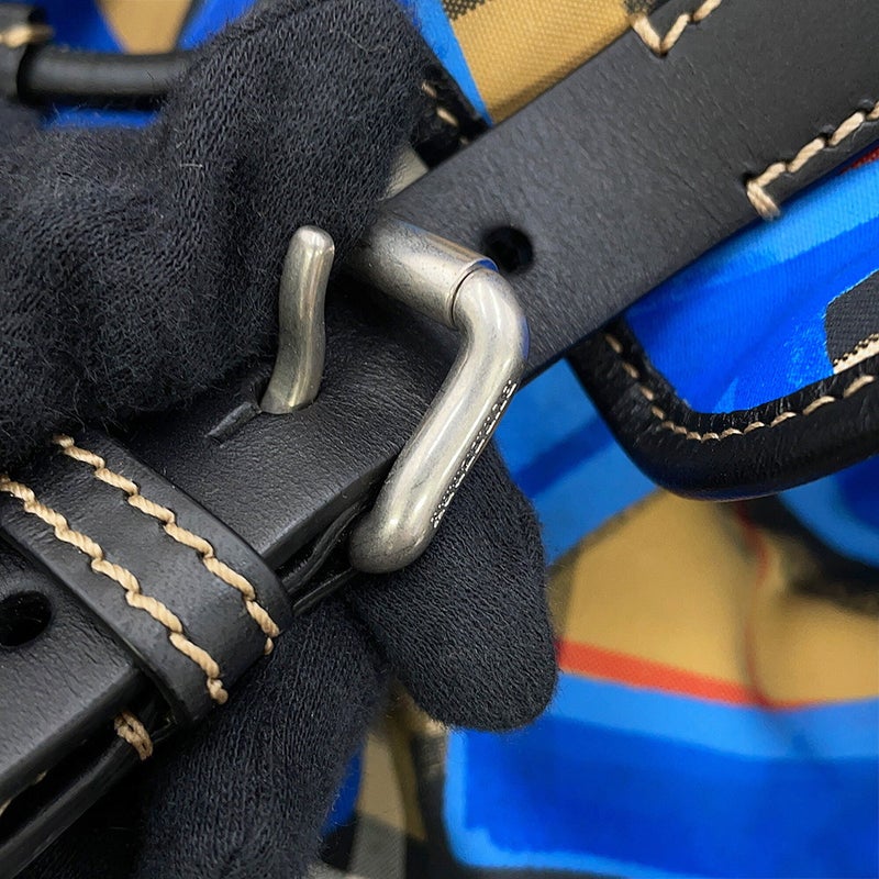 バーバリー リュック チェック柄 グラフィティ バックパック ナイロン レザー 4076962 BURBERRY