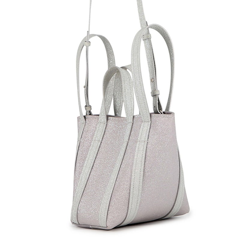 バレンシアガ ハンドバッグ エブリデイ ノースサウスXS 672793 BALENCIAGA 3way ラメ