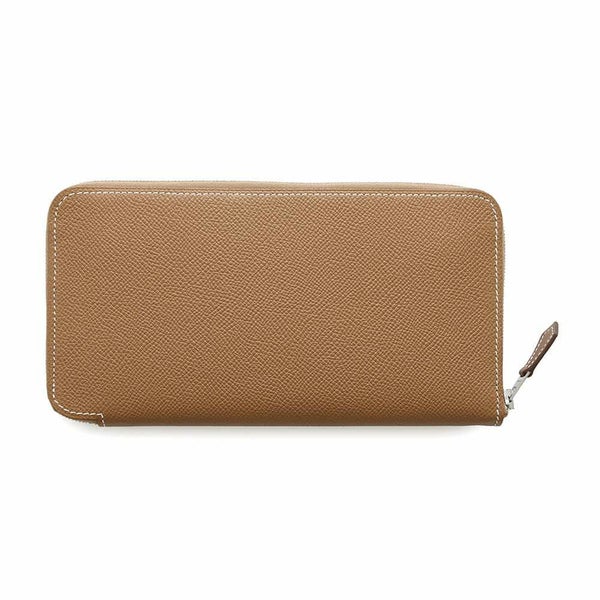 エルメス 長財布 アザップロング シルクイン ゴールド/シルバー金具 エプソン U刻印 財布