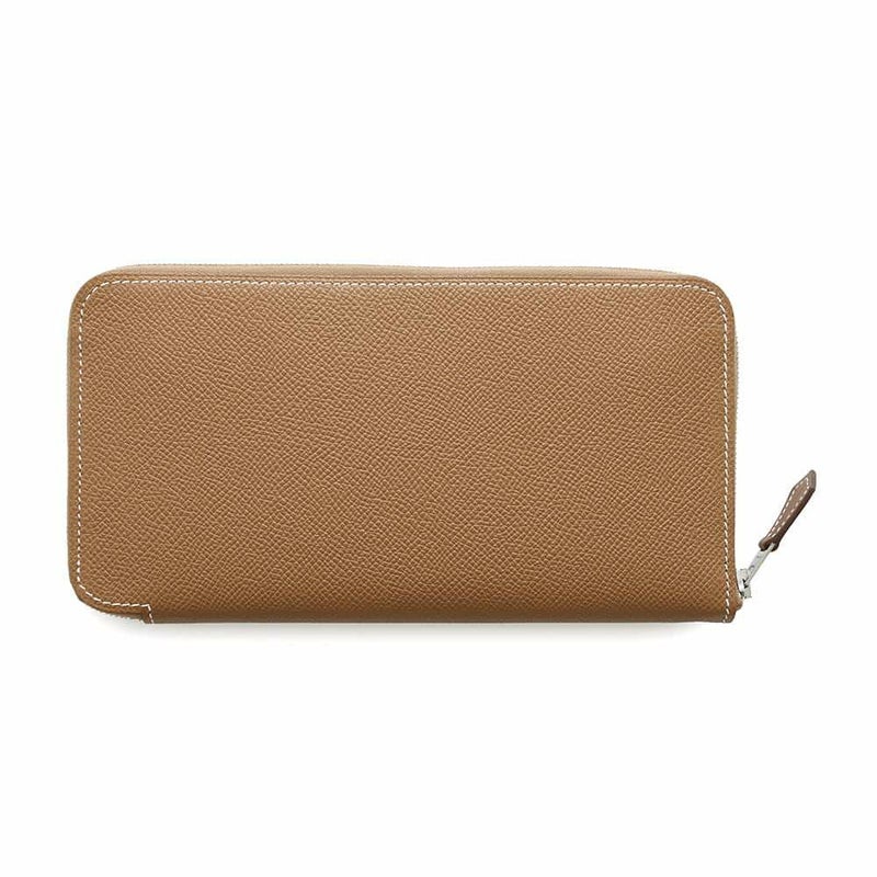 エルメス 長財布 アザップロング シルクイン ゴールド/シルバー金具 エプソン U刻印 財布