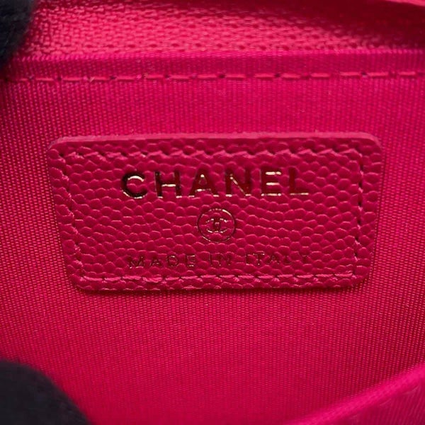 シャネル コインケース ボーイシャネル ジップ コインパース マトラッセ キャビアスキン A80602 CHANEL 財布